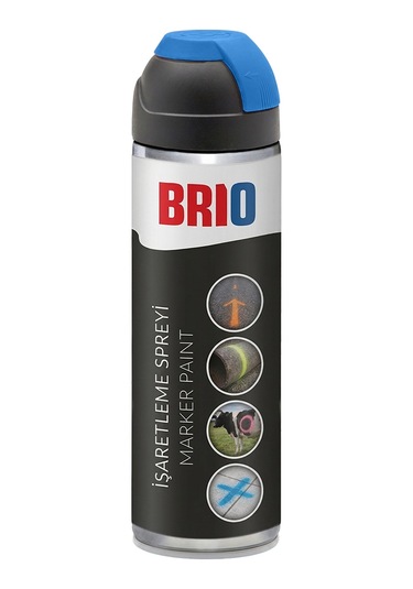 Brio İşaretleme Spreyi Endüstriyel 500 Ml Mavi