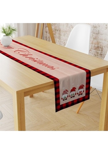Yeni Xıxun Örtüsü Noel Noel Moda Masa Keten Ev Eşyaları Dekorasyon Baskı 9 Ba Çok Renkli - 0.80 X 100 Çok Renkli