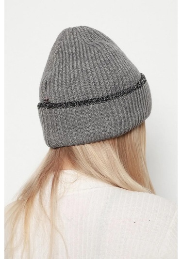 Sim Detaylı Kadın Bere Rkş-1139 Gri Gri