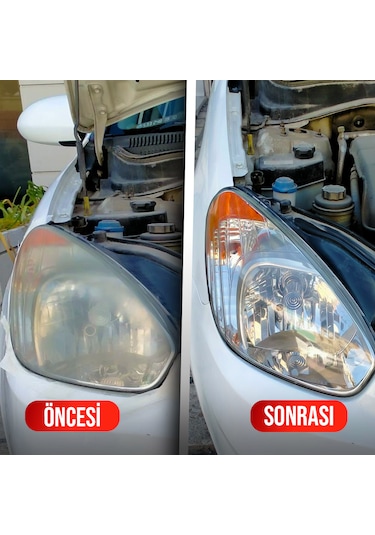 Kraftech Yeni Nesil Premium I Buharlı Araba Far Temizleme Ve Parlatma Seti - 9 Parça Ürün