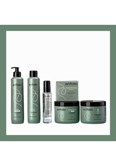 Artfolio Repaır Hasarlı Saçlar İçin Saç Bakım Seti 6 Lı Kuru - Yıpranmış