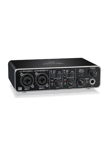Behringer Umc202Hd Midas Pre.2X2. 24 Bit / 192 Khz Usb Ses Kartı