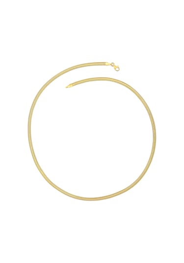 Agakulche İtalyan Ezme Balık Sırtı 2,5 Mm Altın Zincir Renkli