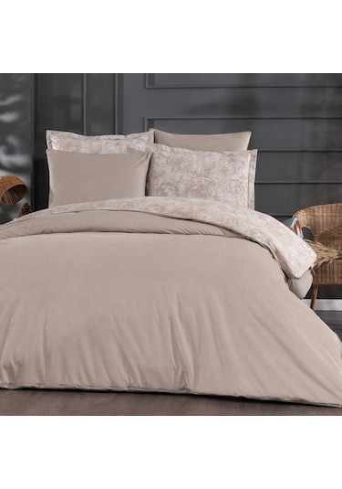 Schafer Home Premium Comfort Çift Kişilik Nevresim Takımı 6 Parça-ekru Ekru