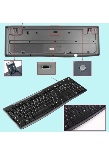 Logitech Mk200 Kablolu Klavye Mouse Seti Diğer