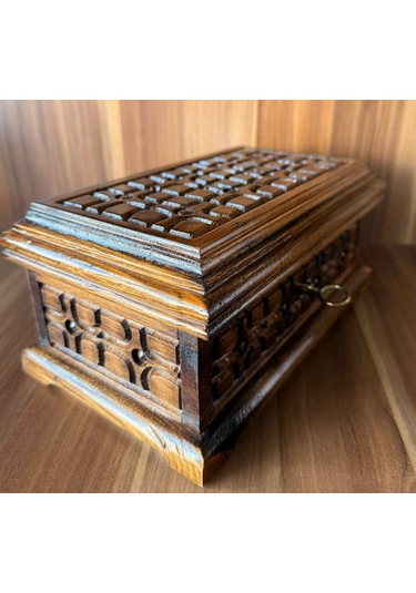 Anneler Günü Hediyesi Ceviz Ağacından Özel Takı Sandığı Işıklı Kalpli Ve Kişiye Özel İsimli