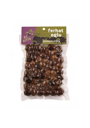 Siyah Çevirme Zeytin Kekikli 200 G - Vakumlu Paket