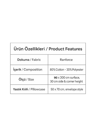 Desenli 100 X 200 Cm Tek Kişilikgri Yıldız Lastikli Çarşaf Ve Yastık Kılıfı Gri