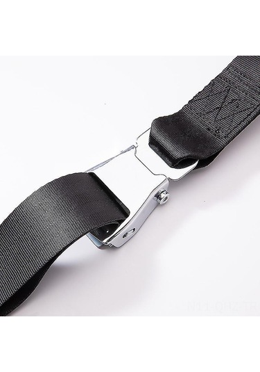 Aubyhe Universal Uygulanabilir 1280mm-850mm Uzunluk Ayarabilir İki Noktalı Uçak Koltuk Emniyet Kemeri
