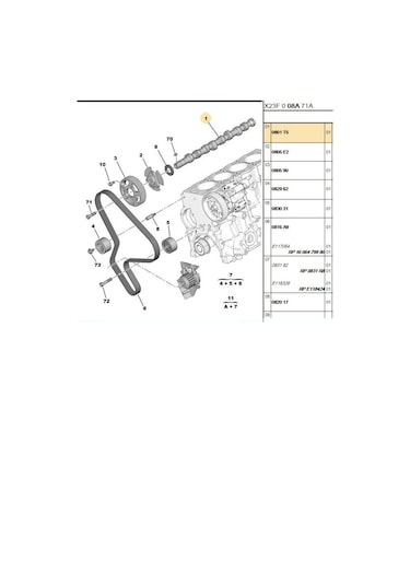 Eksantrik Mili 406 Partner Boxer Est40026-0801t5