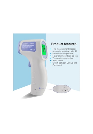 Wintact Wt3652 Temassız Kızılötesi Termometre Sıcaklık Ölçüm Cihazı