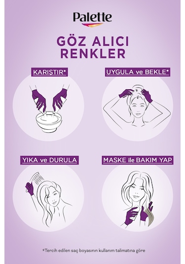 Palette Göz Alıcı Renkler Saç Boyası