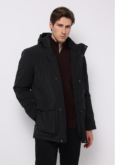 Colins Regular Fit Erkek Siyah Kaban Cl1076886 Q1.v1 Blk Siyah