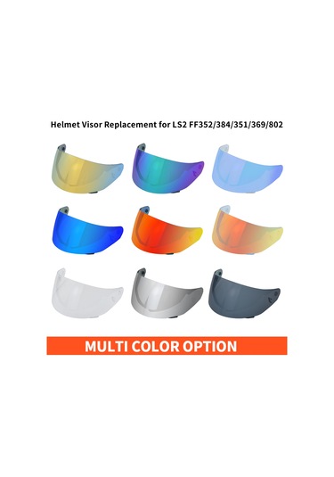Symbee Ls2 Ff352/384/351/369/802 Tam Yüz Motorcu Kaskı İçin Uv, Anti-sis Ve Çizilmeye Dayanıklı Vizör Yedek