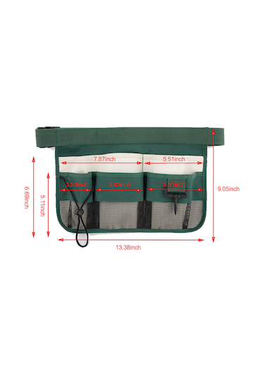 Qingmipy Pratik Bahçe Aletleri Kemeri - 600d Oxford Kumaş, Çok Cepli, Ayarlanabilir, Dayanıklı Ve Ergonomik