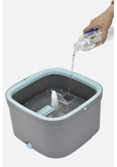 Torima Tmp-02 Temiz Kirli Suyu Ayıran Otomatik Temizlik Seti 3 + Extra Mop Bezli Paspas