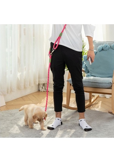 Soulader Yansıtıcı Işıklı Gece Güvenlik Tasması, Köpekler İçin Yuvarlak Naylon İp Boyun Tasması, Evcil Hayvan Gezdirme Ekipmanları