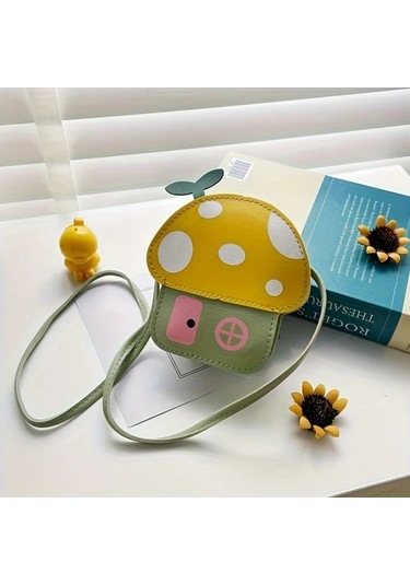 Elmpaly Küçük Ev Çapraz Çanta Moda Prenses Para Cüzdan Kırmızı Kırmızı