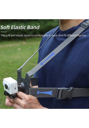 Bloomnest Sunnylife Xd742 Djı Osmo Pocket 3/gopro 12 Göğüs Kemeri, 360 Dönen Spor Kamera Aksesuarı Montajı Altın