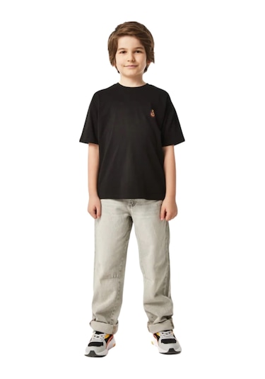 Gsstore Galatasaray Çocuk Siyah T-shirt Sarıkırmızı