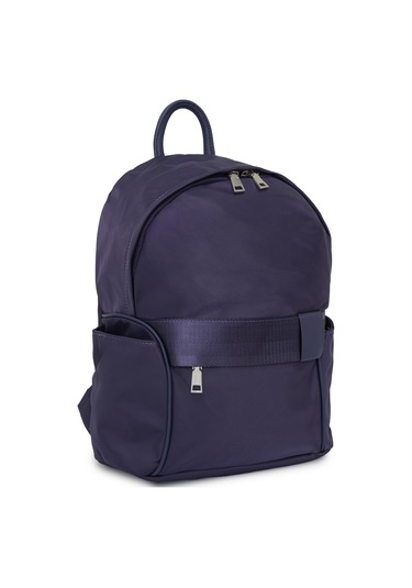 Cambirdge Polo Club Fermuarlı Yan Cepli Kadın Sırt Çantası Mb19 mor