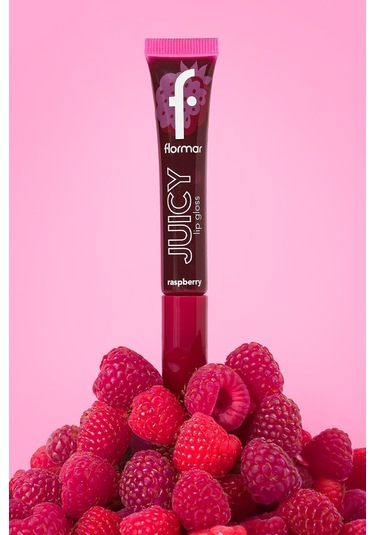Flormar Juicy Doğal Renk Veren Meyve Aromalı Nemlendirici Dudak Parlatıcısı 001 Raspberry