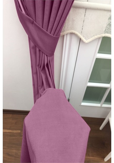 Evdepo Home Deniz Soft Pileli Fon Perde Mor (446545092) Mor