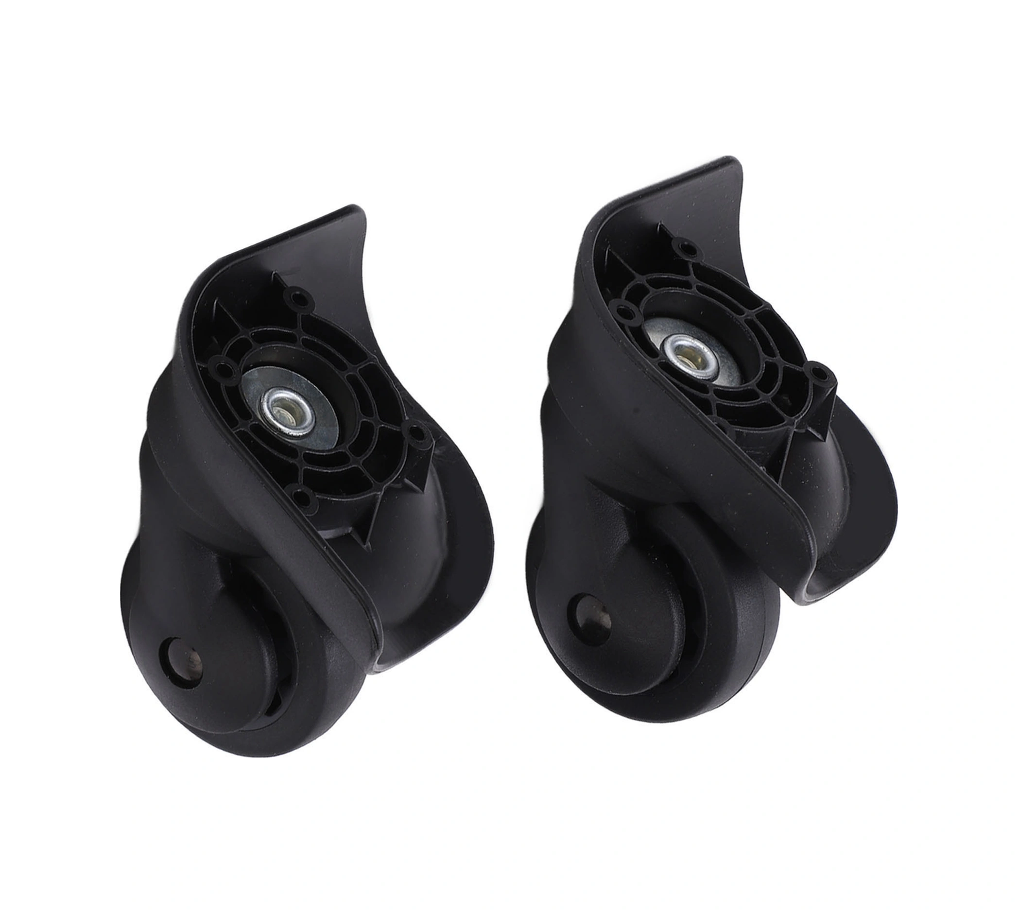 Shineyee A53 Siyah Valiz Tekerlekleri - Çiftli万向轮, Sessiz, Dayanıklı Pp+pet Malzeme, Kolay Kurulum, Seyahat Çantası Tamiri Aksesuarı