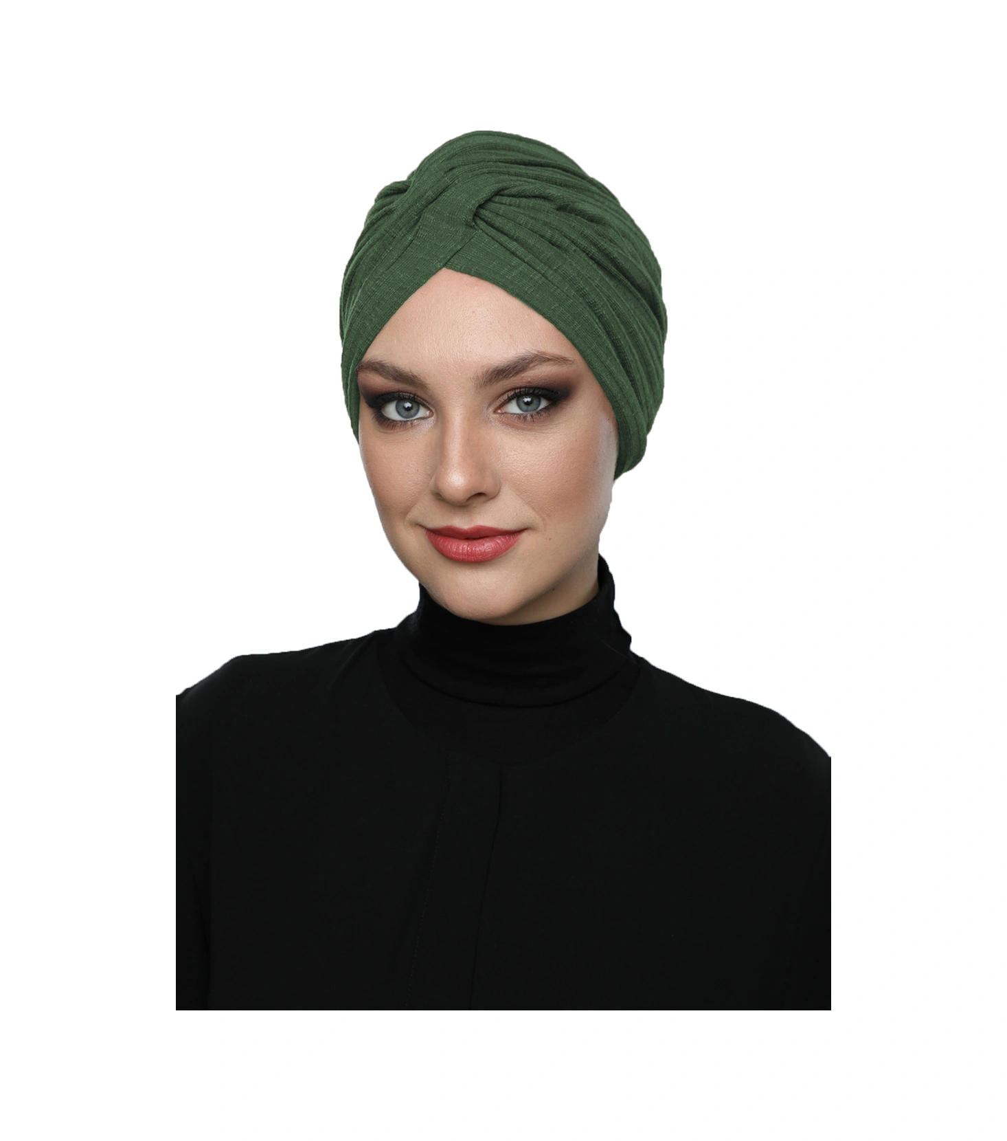 Çapraz Penye Astarlı Çağla Yeşili Hazır Türban Tesettür Bonesi Çağla Yeşili