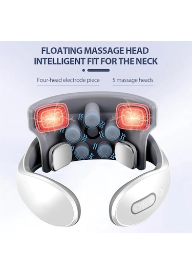 Akıllı Pules Boyun Masaj Akıllı Elektrikli Şarj Edilebilir Altın