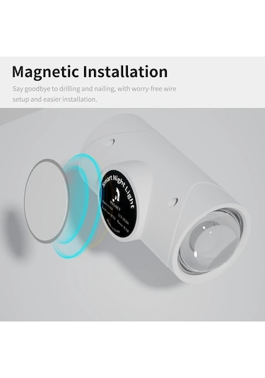 Willowhaven 4pcs White Akıllı Gece Işığı Hareket Sensörlü Led Duvar Aydınlatma Şarj Edilebilir Rgb Gece Lambaları Yatak Odası Oturma Odası İçin Kırmızı