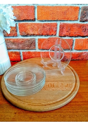 Opytnyj Stekol'nyj Zavod 13 Cm Çay Tabağı Takımı 6 Parça 186854893 Beyaz