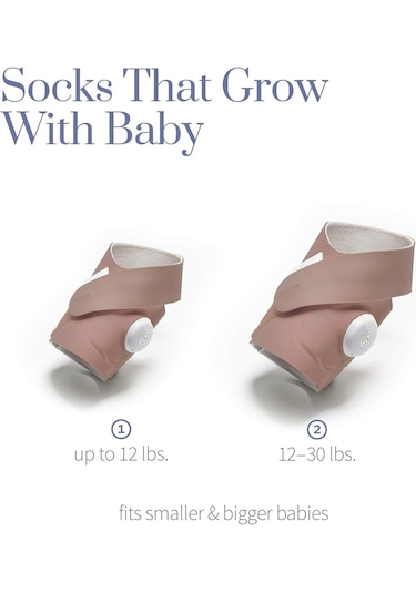 Owlet Aksesuarlı Kumaş Çorap - Dream Sock Bebek Telsizi İçin - Gül Kurusu