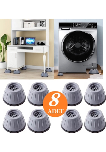 Çamaşır Makinesi Titreşim Önleyici Vantuzlu Stoper (8 Adet)