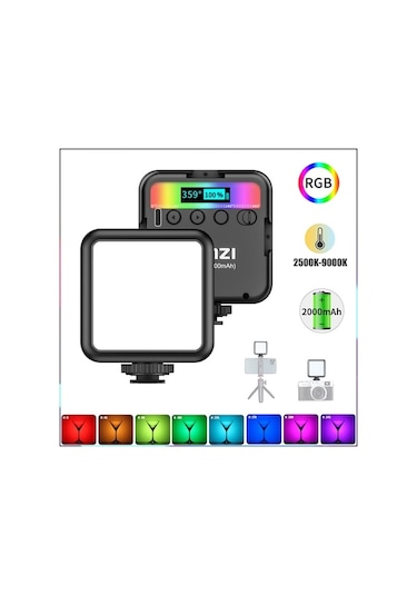 Electronıc Outlet Vl49 Video Ulanzı Taşınabilir Soğuk Rgb Led Led Kamera Işığı, Işığı Fotoğraf Aydınlatması, Aydınlatmalar Ayakkabılı 57782972 360 3 No Siyah