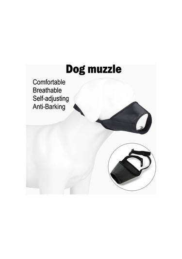 Köpek Ağızlığı Köpek Ağız Kapağı Anti Isırık Anti Kötüye Kullanım Köpek Ağız Kapağı Su Geçirmez Köpe-siyah