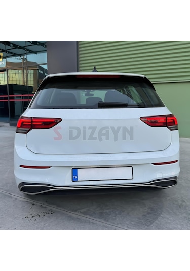 S-dizayn Vw Golf 8 Krom Egzoz Görünümü Difüzör 4 Prç. 2020 Üzeri A+ Kalite