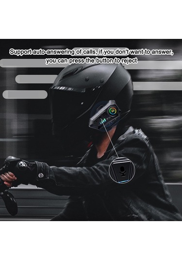 Hallow V10 Bluetooth Motosiklet İnterkom Siyah