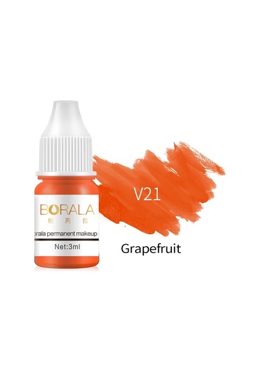 Borala 26 Renk 3 Ml Kalıcı Makyaj Dövme Dudaklar Kaşlar Eyelinerler Pigmentler V21 Dark Topaz