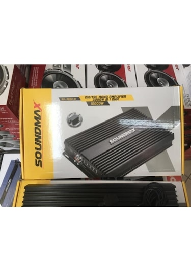 Soundmax Sx-3000.1d Mono Amfi 10.000 Watt Bas Kontrol Aparatlı Sx