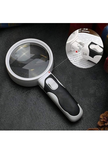 UpWay 20X Optik Büyüteç LED Işık Aydınlatma Çift Katmanlı 80mm Le