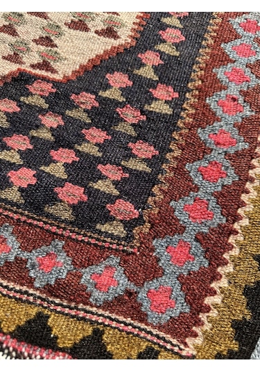El Dokuma Mut Kilimi 63x84 Küçük Ölçü Yün Cicim Kilimi