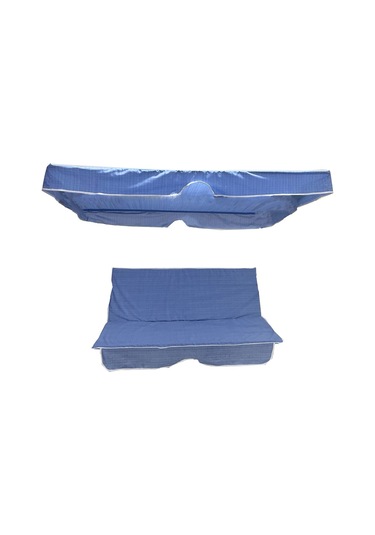 Salıncak Minder Kılıf Takımı(Süngerli)2 Kişilik Minder-Maviçizgli (532720530)