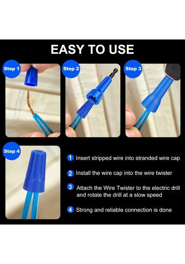 Konesam Pratik Ve Dayanıklı Tel Bükme Aleti - 2'li Paket Mavi