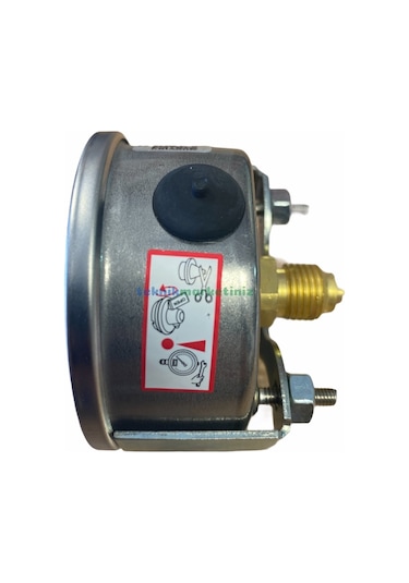 63MM -760 / 0 MMhg G1/4" Panotipi Gliserinli VakuMMetre Pakkens