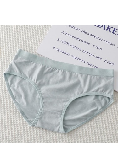 Mor Kadın Tamamı Pamuklu İç Giyim Trackless Rahat Nefes Alabilir Basit Tatlı Düz Renk Pantolon Mor