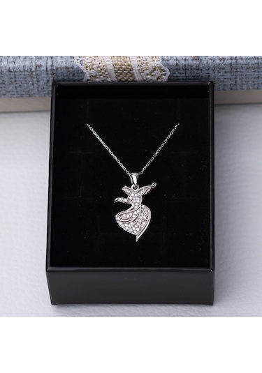 Semazen-mevlevi Model 925 Ayar Gümüş Kadın Kolye Gümüş