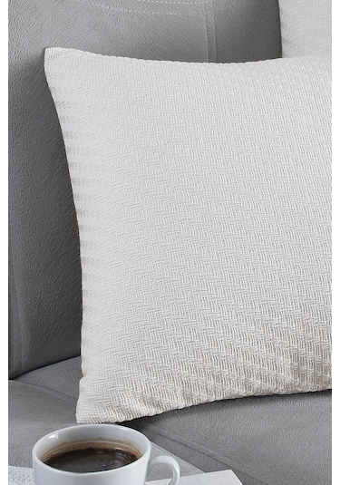 Natural 2'Li Dekoratif Kırlent Kılıfı Yastık Kılıfı %100 Pamuklu