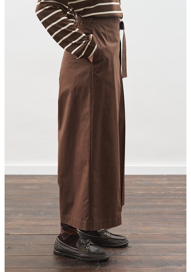 Etek Görünümlü Pantolon Kahverengi Kahverengi