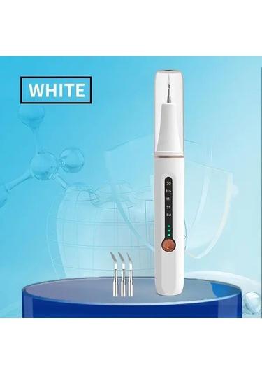 Willowhaven Usb Şarjlı Led Diş Temizleme Seti - 5 Hızlı Beyaz Diş Bakım Aleti Ek Uçlu Seyahat